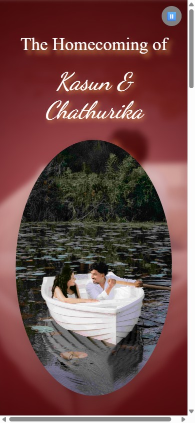 Kasun & Chathurika — digital wedding invitation design, Sri Lanka