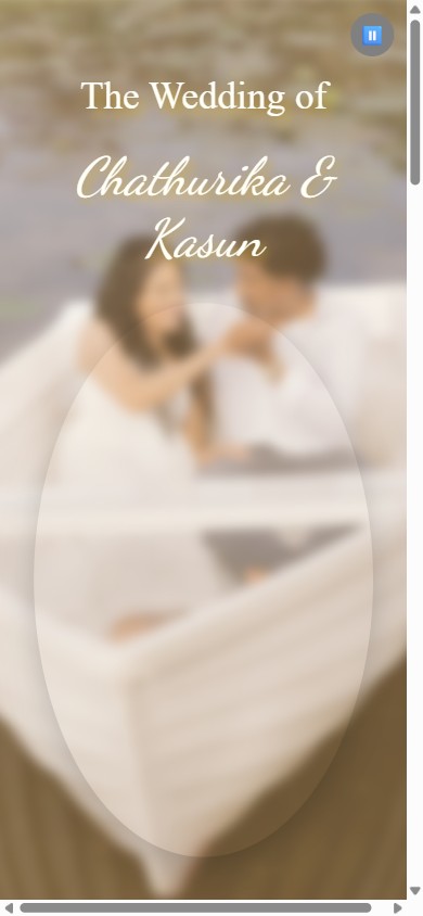 Chathurika & Kasun — digital wedding invitation design, Sri Lanka