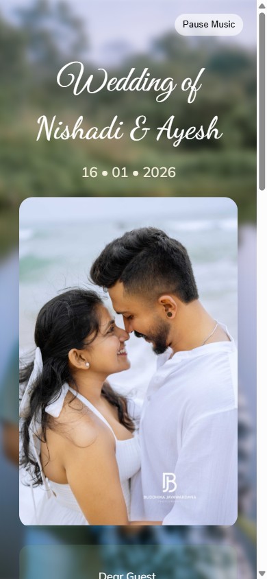 Seating Finder — Style 02 — wedding seating finder app demo, Sri Lanka